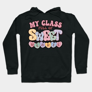 My Class Full of Sweet Hearts Retro Sparkles Hoodie